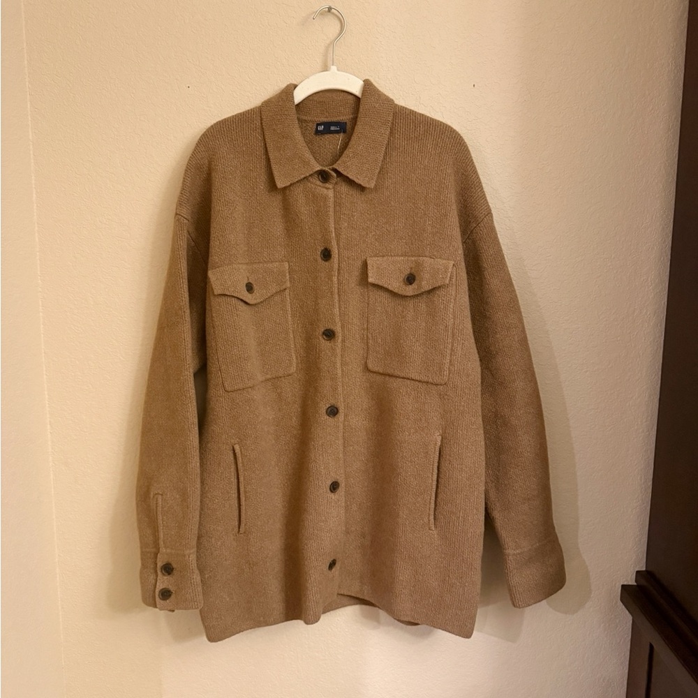 GAP CashSoft Oversized Shirt Jacket
